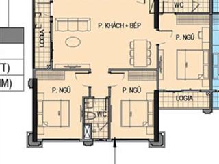 Bán căn hộ 3pn, 2wc, 86m2 tại the paris  vinhomes ocean park, 5,3 tỷ