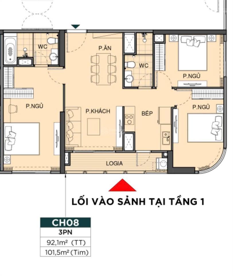 Bán căn 3pn beverly 9,7 tỷ all in, 101m2, view trực diện công viên vinhomes grand park ,tầng trung