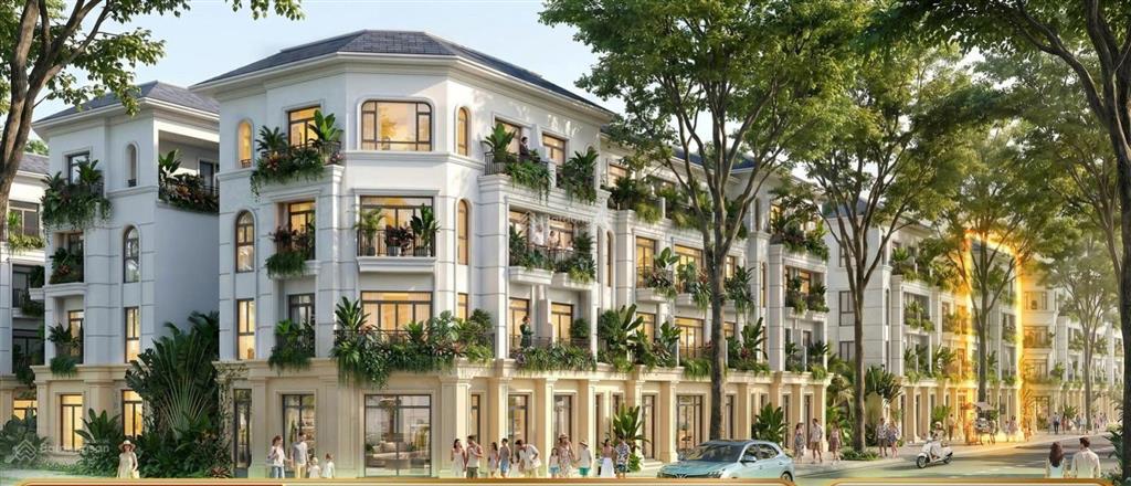 Bán nhà phố hóc môn 80m2 5,7 tỷ all in vinhomes saigon park, sân vườn 3m đối diện công viên