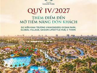 Bán một cặp nhà phố dt 50m2 vinhomes saigon park, giá rẻ 5,433 tỷ gần công viên lớn và làng đại học