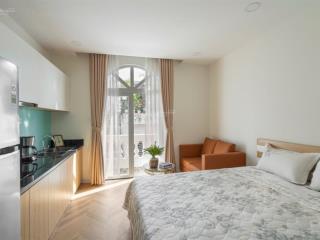 Cho thuê căn hộ studio ban công full nội thất trần hưng đạo full tiện nghi quận 1