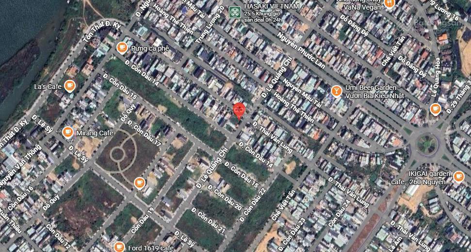 Đất lê quảng chí  trục 10.5m đẹp hòa xuân  vị trí sát ngã 4 thái văn lung  quá đẹp
