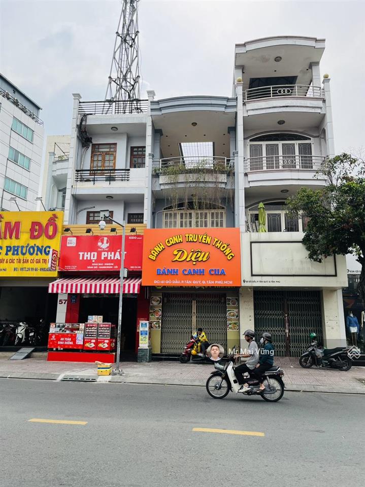 Bán nhà mặt tiền kinh doanh đường gò dầu, phường tân quý, quận tân phú. 4mx20m, 3 lầu, giá 15.5 tỷ