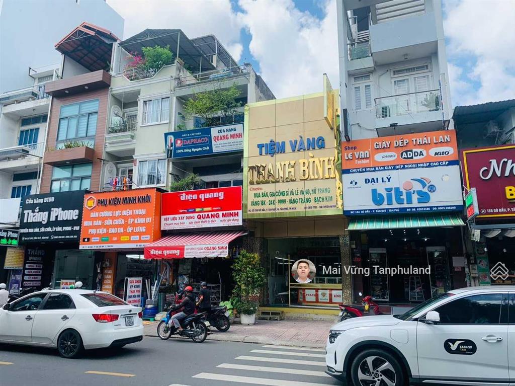 Mặt tiền đường gò dầu, gần tân sơn nhì, phường tân quý, quận tân phú 8mx19m, 4 tầng, giá 33 tỷ