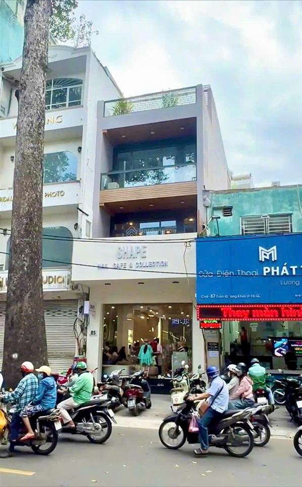 Bán nhà mặt tiền trần quang khải, quận 1  5x21m (nở hậu 5,5m)  4 tầng, hđt 100tr/tháng.