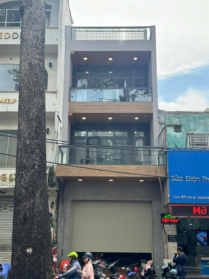 Bán nhà mặt tiền trần quang khải, quận 1  5x21m (nở hậu 5,5m)  4 tầng, hđt 100tr/tháng.