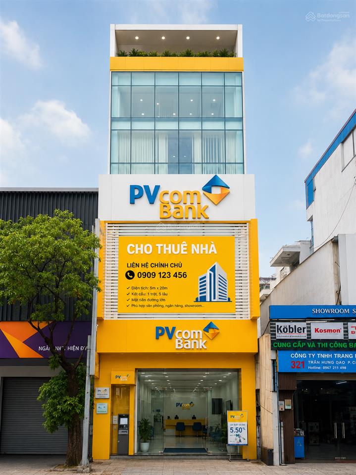 Cho thuê tòa nhà mặt tiền tô hiến thành, quận 10  6,5x30m  5 tầng thang máy  giá 135 triệu