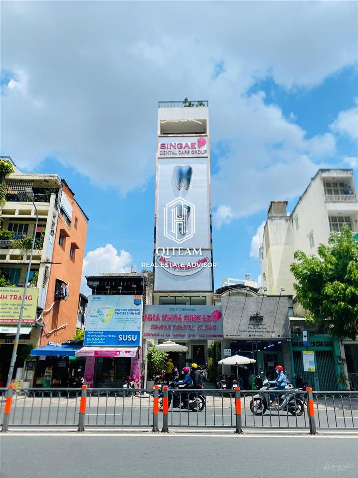 Cho thuê tòa nhà mặt tiền lý thái tổ, quận 10  5x30m  hầm 7 tầng  giá thuê 180 triệu tl