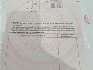 Bán đất lộc hà mai lâm đường ô tô tránh 80m²