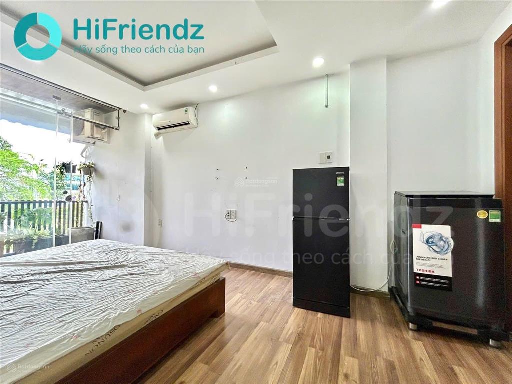 Căn hộ studio  ban công  tách bếp  view bờ kè hoàng sa  trường sa  gần cầu lê văn sỹ