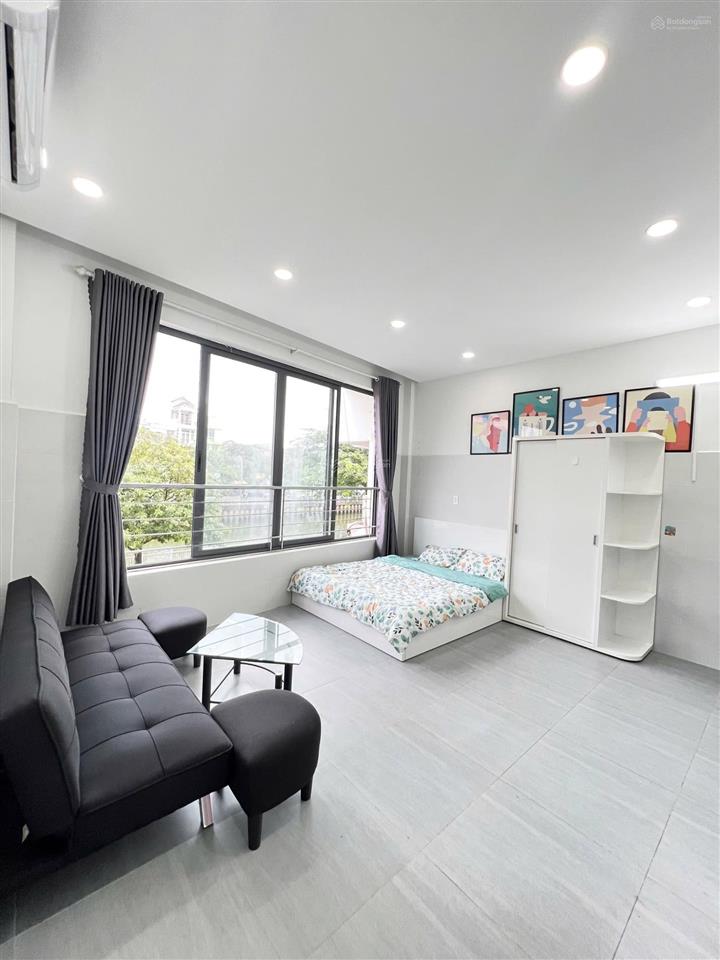 Cho thuê căn hộ studio | cửa sổ  view bờ kè trục hoàng sa  trường sa  gần ga sài gòn, trần văn đ