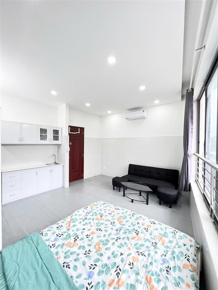 Cho thuê căn hộ studio | cửa sổ  view bờ kè trục hoàng sa  trường sa  gần ga sài gòn, trần văn đ