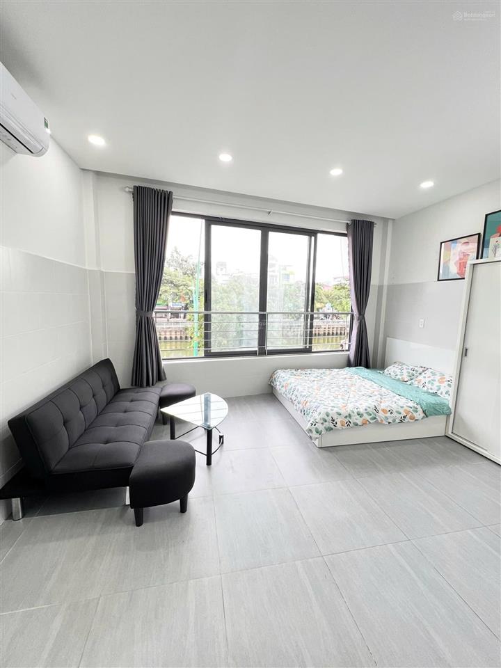 Cho thuê căn hộ studio | cửa sổ  view bờ kè trục hoàng sa  trường sa  gần ga sài gòn, trần văn đ