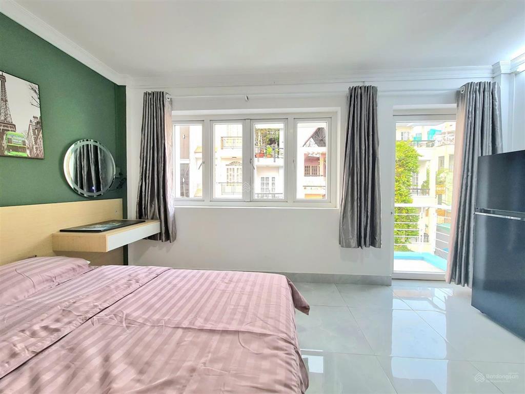 Căn hộ studio ban công/cửa sổ, full nội thất, gần trục trương định, trần quốc thảo, bờ kè,