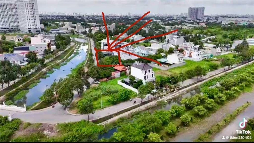 Bán lô biệt thự mặt sông 220m2  đường 12m  ngay mặt tiền sông đối diện bv hạnh phúc  giá 37tr/m2