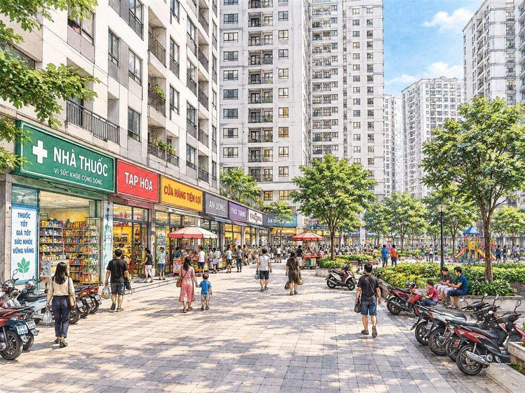 Cho thuê kiot hh linh đàm 50m2, giá 30 triệu/tháng khu vực đông dân cư