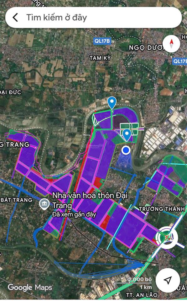 Lô đất đẹp trường thành giá chỉ hơn 1 tỷ650
gần 90 m siêu đẹp gần kcn tràng duệ 3 đường thông