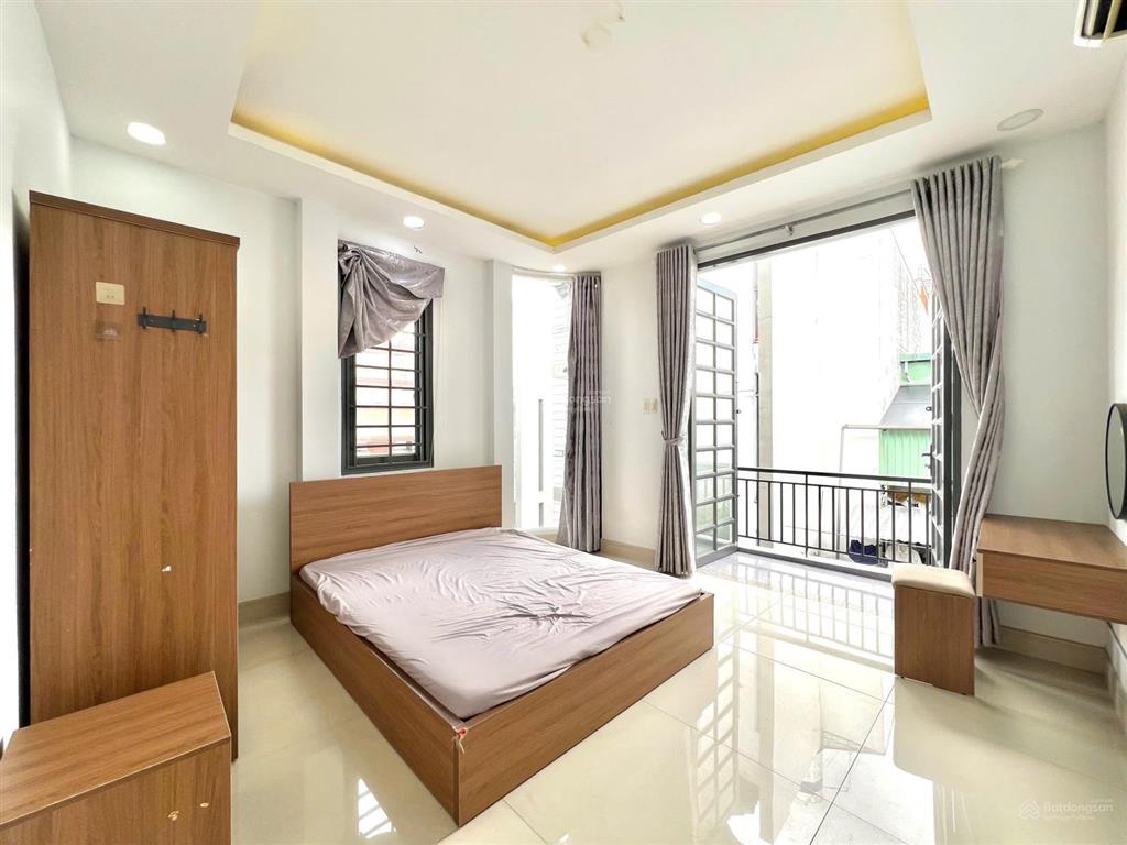 Cho thuê căn 1pn tách bếp ban công thoáng mát full nội thất ngay cách mạng tháng tám quận 10