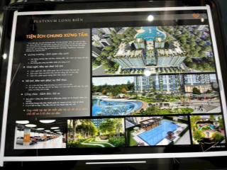 Hiếm nhất dự án chung cư platinum long biên  cầu trần hưng đạo căn hộ 80m2 thiết kế 2pn+1khach.