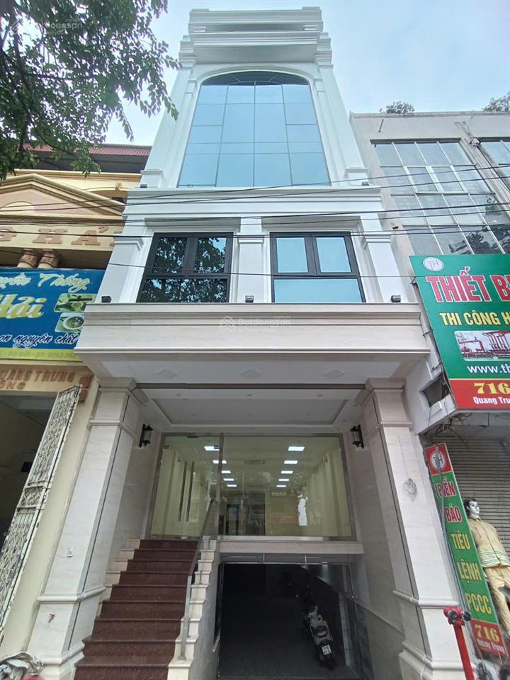 Cho thuê nhà mặt phố quang trung, hà đông. dt 700m2, 7 tầng 1 tum 1 hầm, nhà mới 100%, 550tr/th