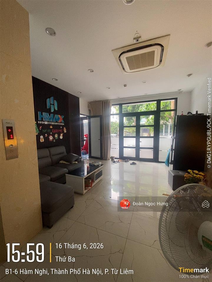 Cho thuê nhà vinhomes gardenia hàm nghi, dt 93m2, mt 6m nhà đẹp. thông sàn, thang máy, giá 50tr