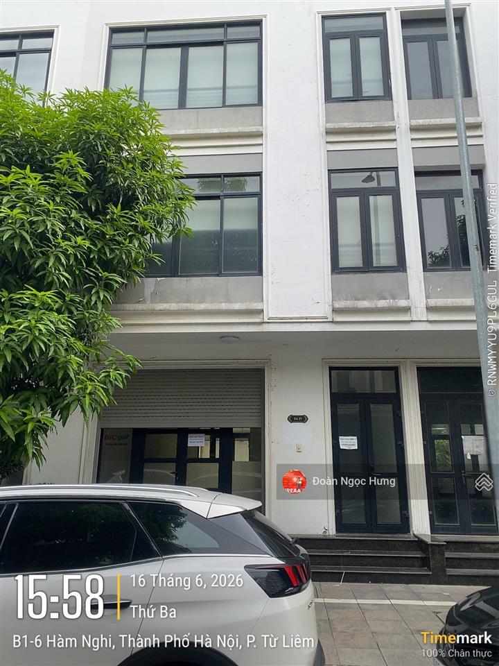 Cho thuê nhà vinhomes gardenia hàm nghi, dt 93m2, mt 6m nhà đẹp. thông sàn, thang máy, giá 50tr