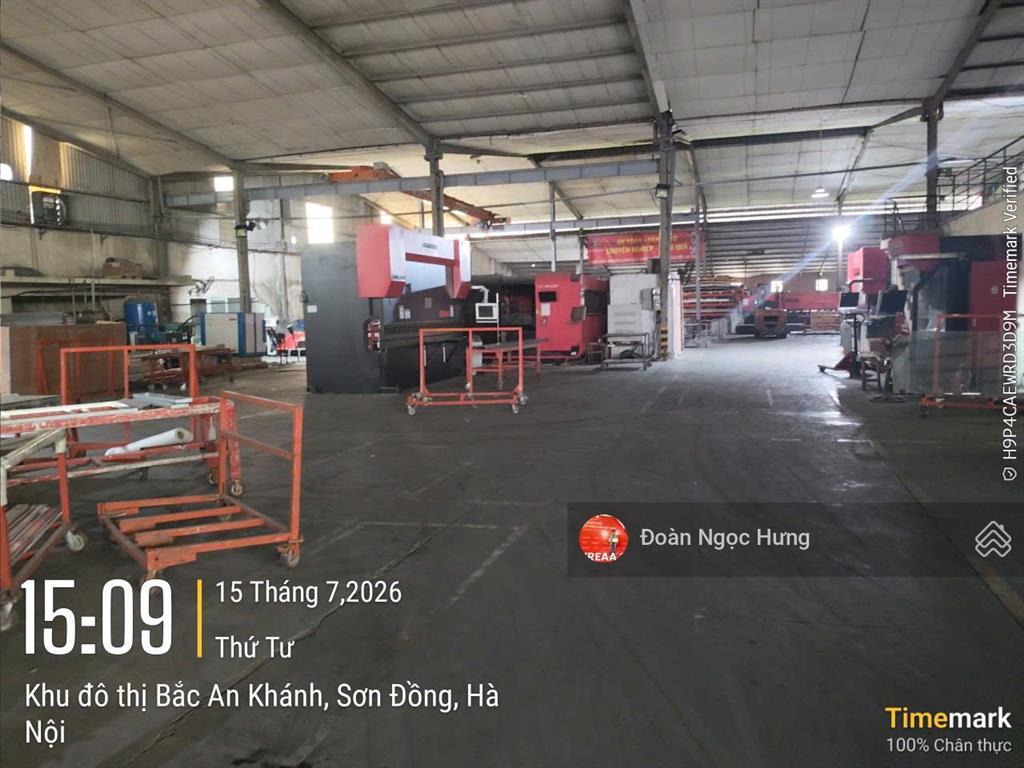Cho thuê kho xưởng đại lộ thăng long, cạnh kđt bắc an khánh, dt 2130m², điện 3 pha, xe công, vat