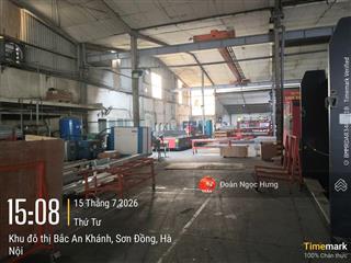 Cho thuê kho xưởng đại lộ thăng long, cạnh kđt bắc an khánh, dt 2130m², điện 3 pha, xe công, vat