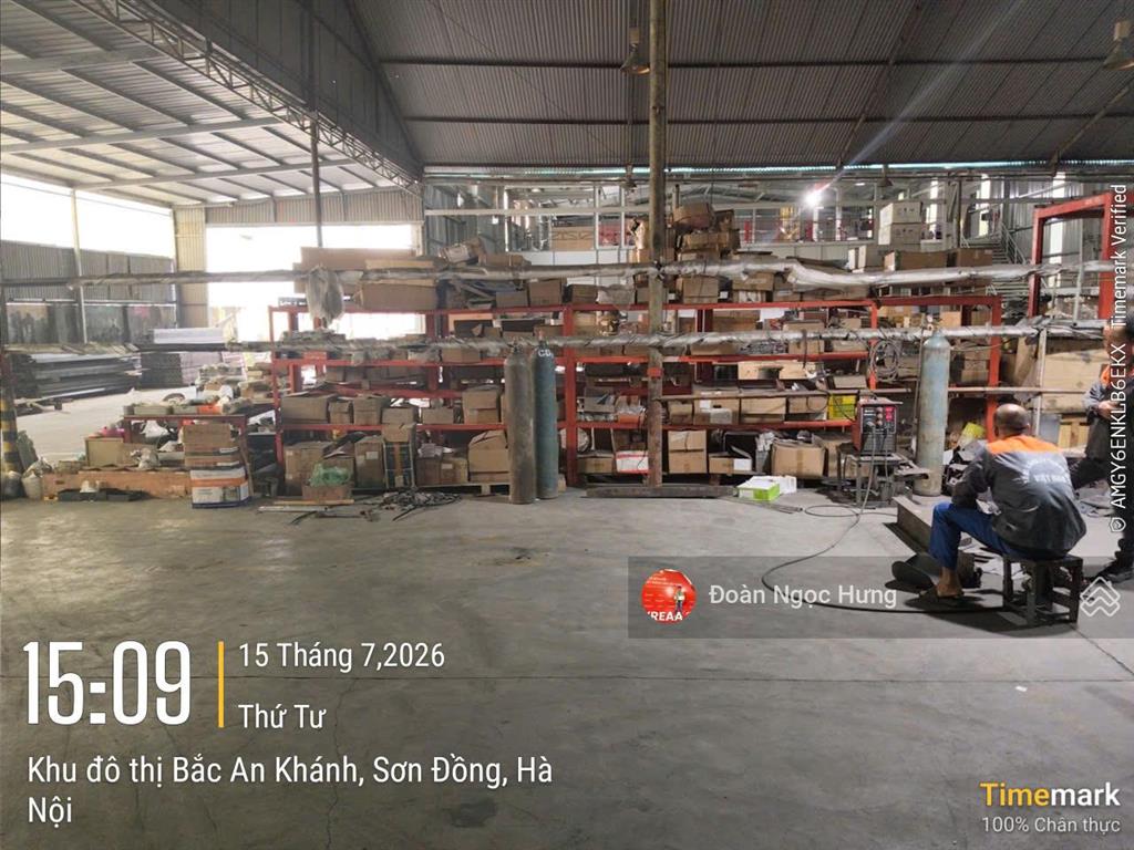 Cho thuê kho xưởng đại lộ thăng long, cạnh kđt bắc an khánh, dt 2130m², điện 3 pha, xe công, vat