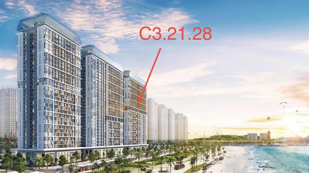 Bán căn 1pn tầng 21 view trực diện biển tòa c3 sun centro hạ long
