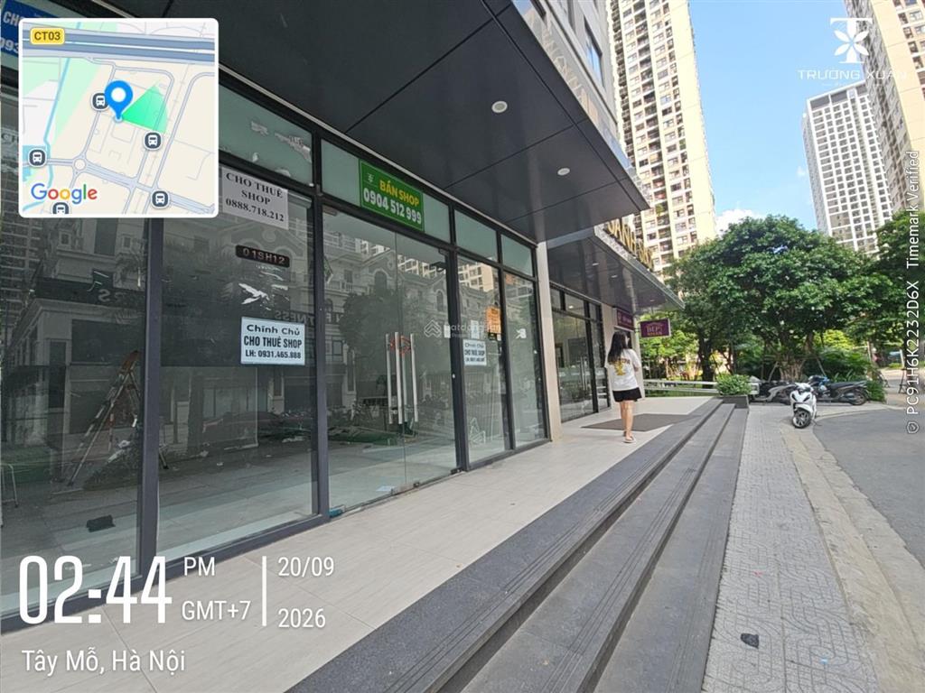 Bán shop 55m2 giá 16 tỷ. sẵn chuỗi thương hiệu thuê lâu dài