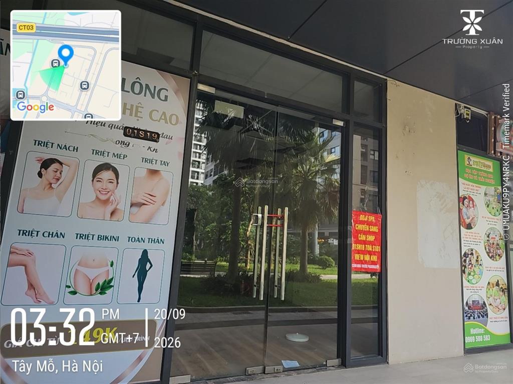 Bán shop 45.9m2. sẵn hđ thuê lâu dài