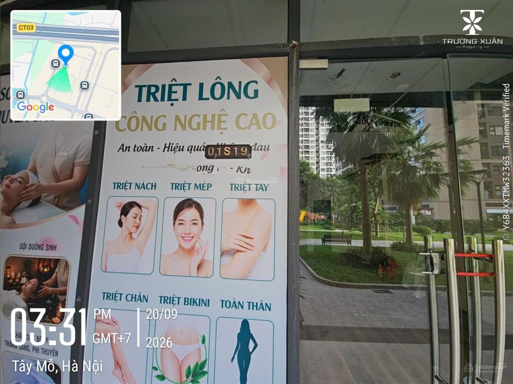 Bán shop 45.9m2. sẵn hđ thuê lâu dài