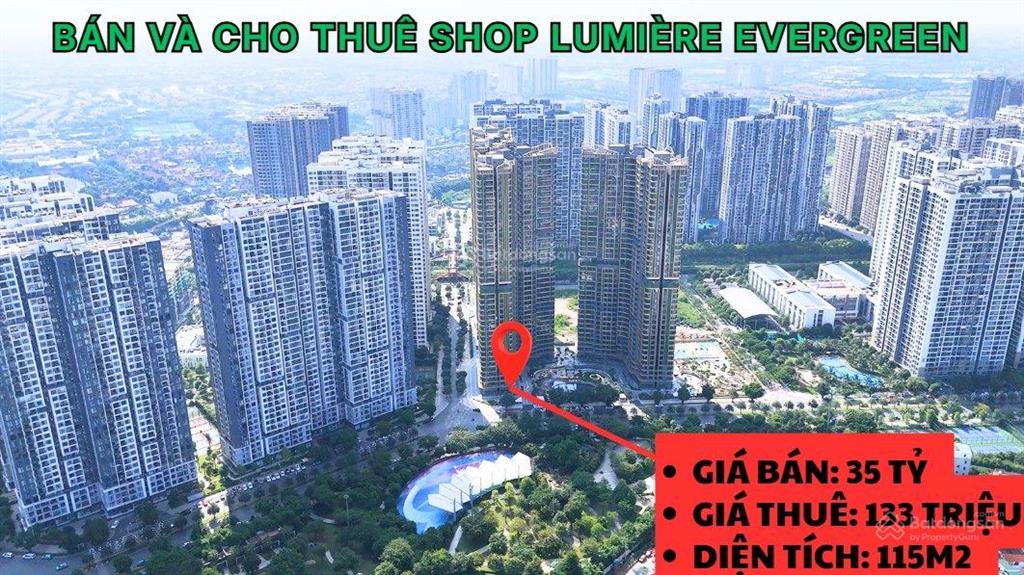 Bán shop 115m2. cho thuê 133tr, bán 35 tỷ