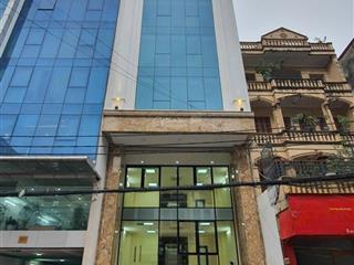Cho thuê mp vương thừa vũ, 110m2, 9 tầng, mt 7.5m, thông sàn, thang máy, pccc