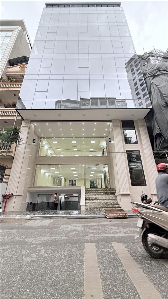 Cho thuê nhà mỹ đình, 250m2, 9 tầng, mt 10m, thông sàn, thang máy, pccc, 250tr