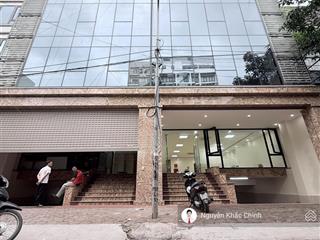Cho thuê nhà cầu diễn, 145m2, 9 tầng, mt 8m, thông sàn, thang máy, pccc, 75tr