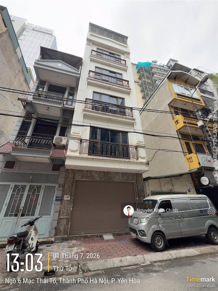 Cho thuê nhà mạc thái tổ, 60m2, 7 tầng, thông sàn, thang máy, pccc, 45tr