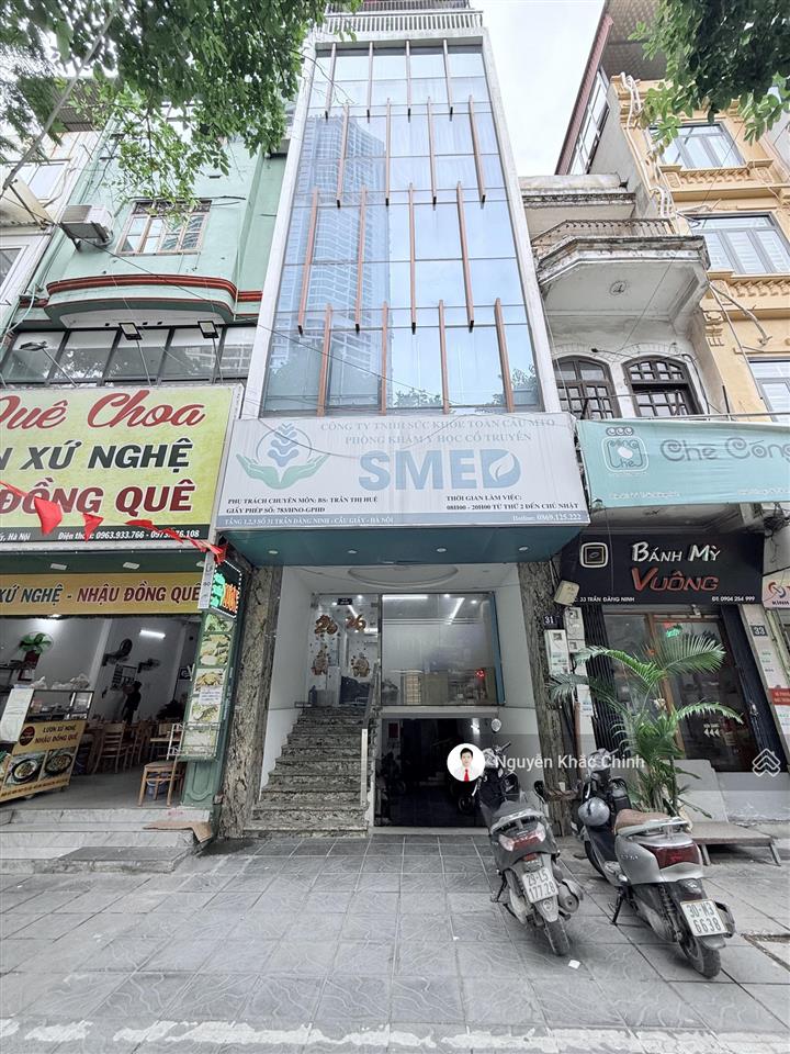 Cho thuê mp trần đăng ninh, 70m2 x 7 tầng, mt 5m, thông sàn, thang máy, 70 triệu/tháng