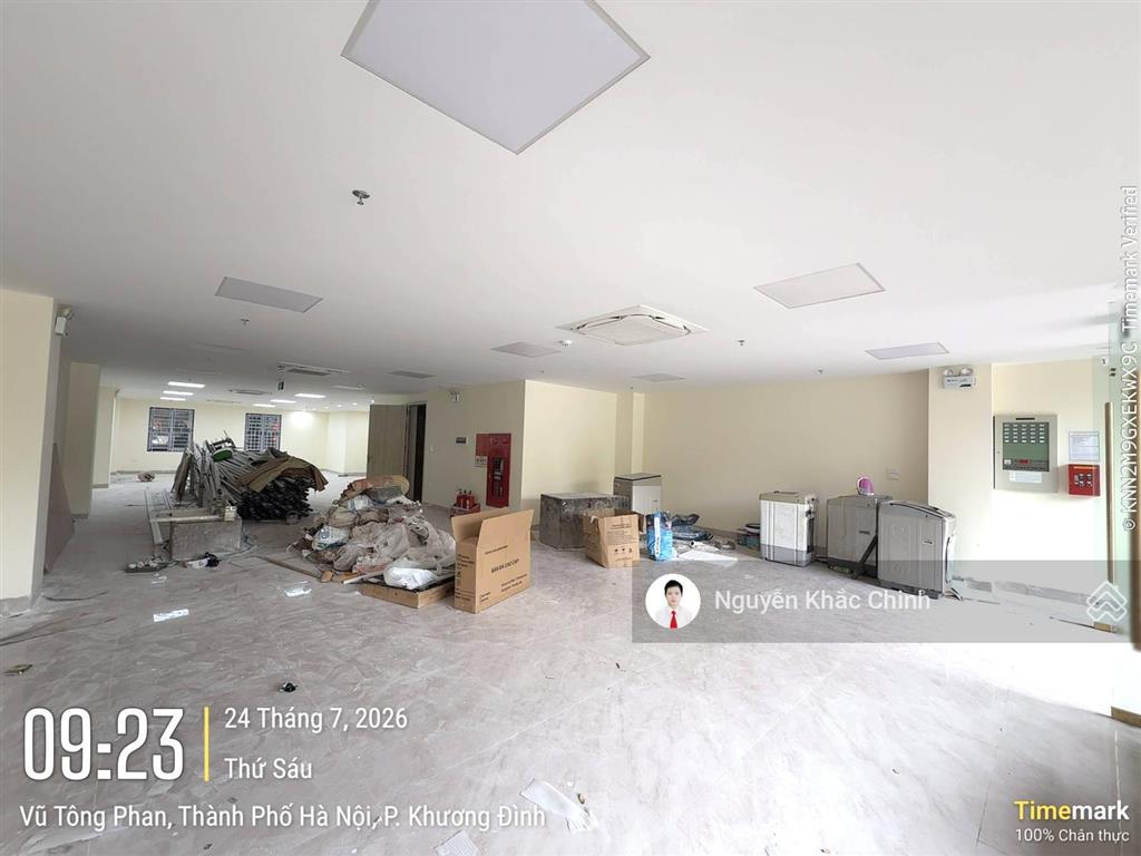 Cho thuê mp vũ tông phan, 220m2, 9 tầng, mt 8m, thông sàn, nhà mới, 195tr