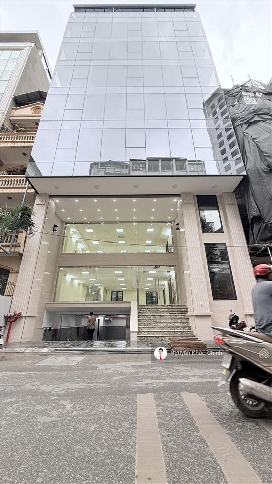 Cho thuê mp hoàng ngân, 220m2, 9 tầng, mt 12m, thông sàn, nhà mới, 2 thang máy