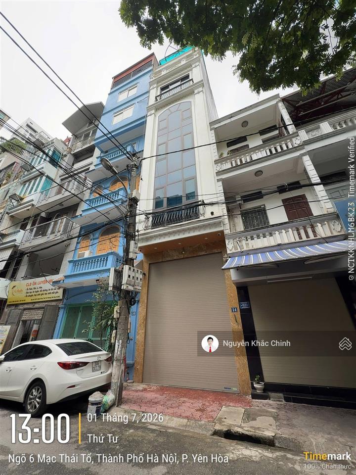 Cho thuê nhà mạc thái tổ, 60m2 x 8 tầng, thang máy, nhà đẹp, 45 triệu/tháng