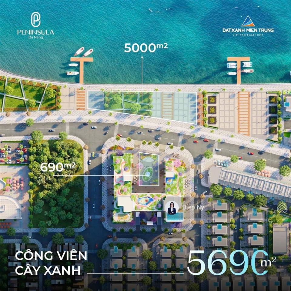 1 căn hiếm có 2pn tầng cao 3 view sông hàn view biển  view núi son trà peninsula da nang