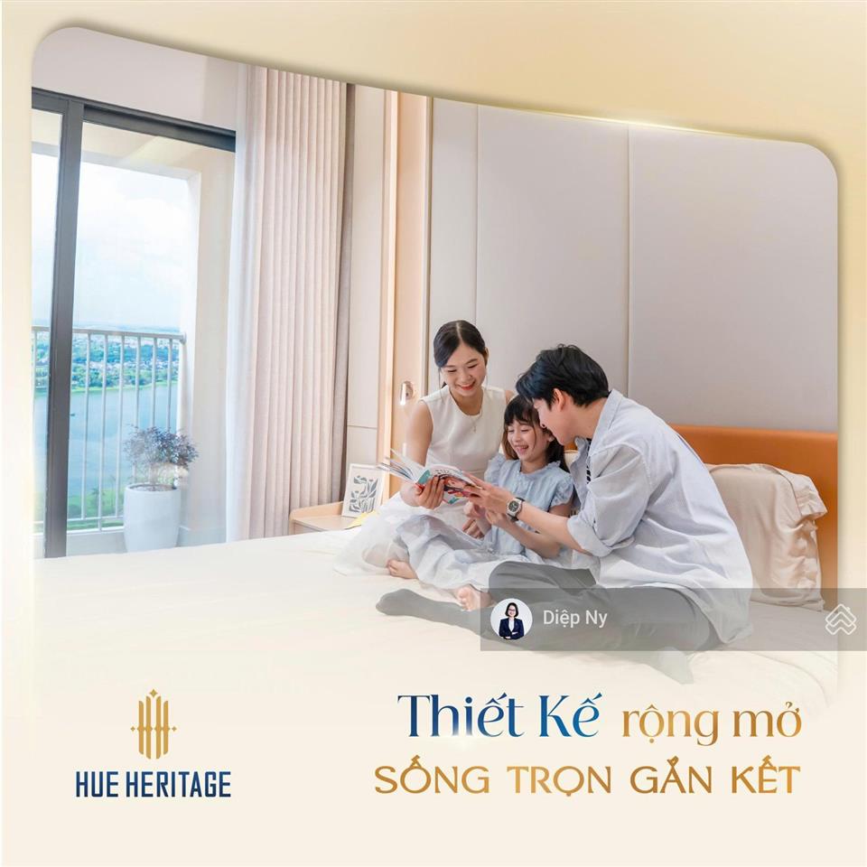 Bán căn hộ 3pn cao cấp huế heritage  mỏ vàng cho thuê lưu trú tại thủ phủ du lịch tp huế