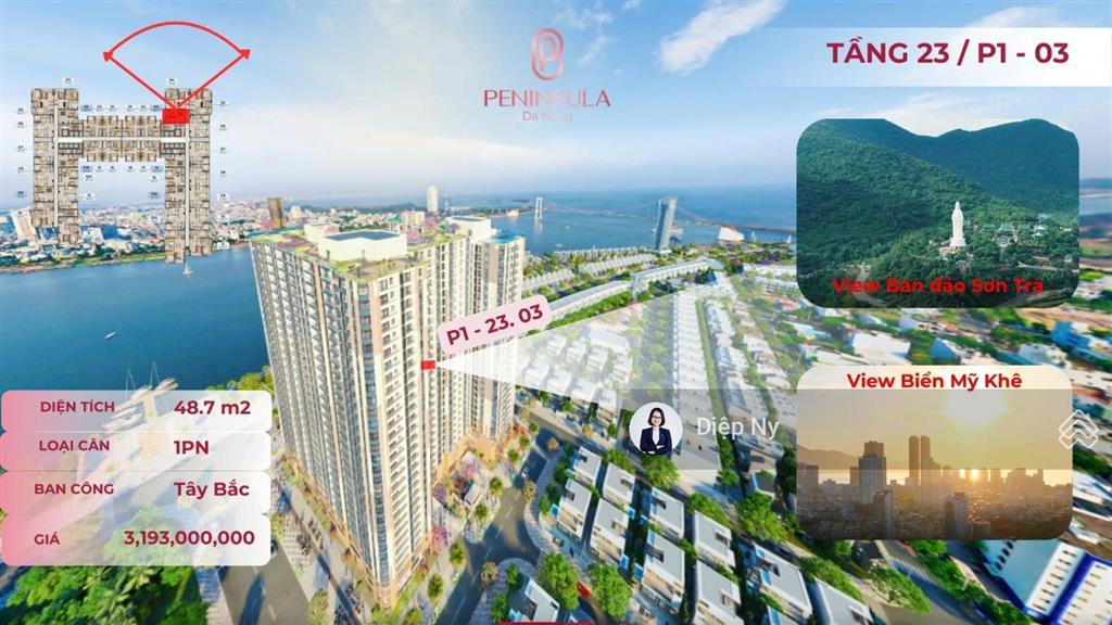 Chọn căn 1pn mặt tiền sông hàn giá tốt  peninsula đà nẵng có nhiều lựa chọn phù hợp