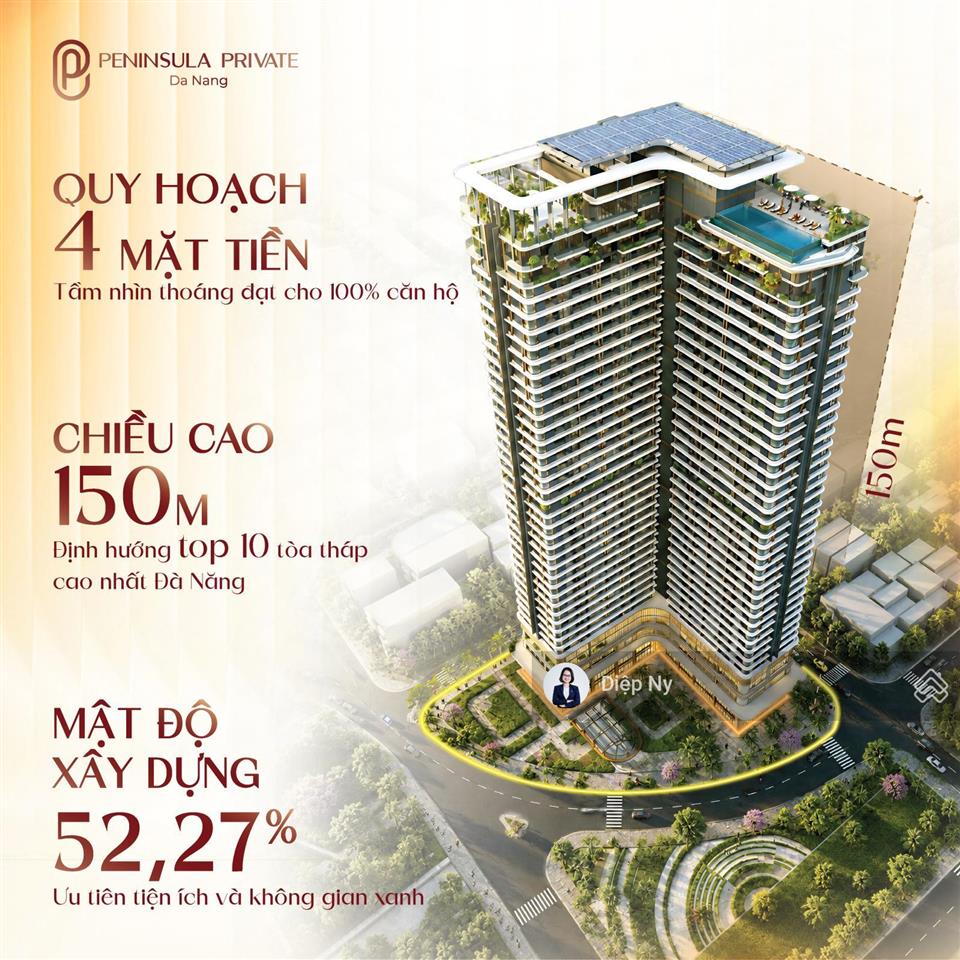 Món quà an cư hoàn hảo cho con tại trung tâm hải châu  căn hộ 1pn premier su peninsula private