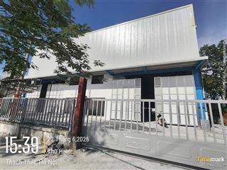 Cho thuê kho, xưởng tại kcn thạch thất. dt 5000m có cắt lẻ. khung zamil, pccc tự động, có vat