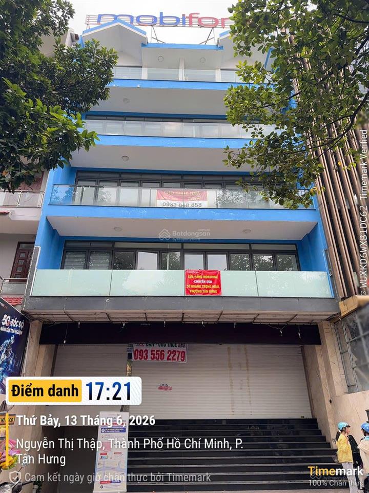 Cho thuê văn phòng him lam kênh tẻ quận 7. 1200m2. giá 280tr/tháng