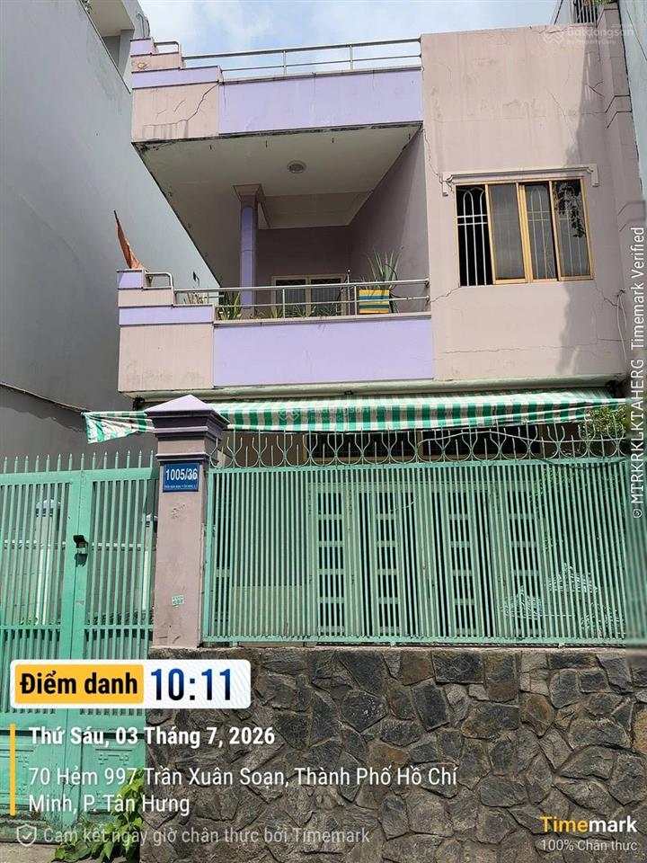 Bán nhà hẻm 1005 trần xuân soạn, p. tân hưng, tp. hcm. 136m², 16,9 tỷ