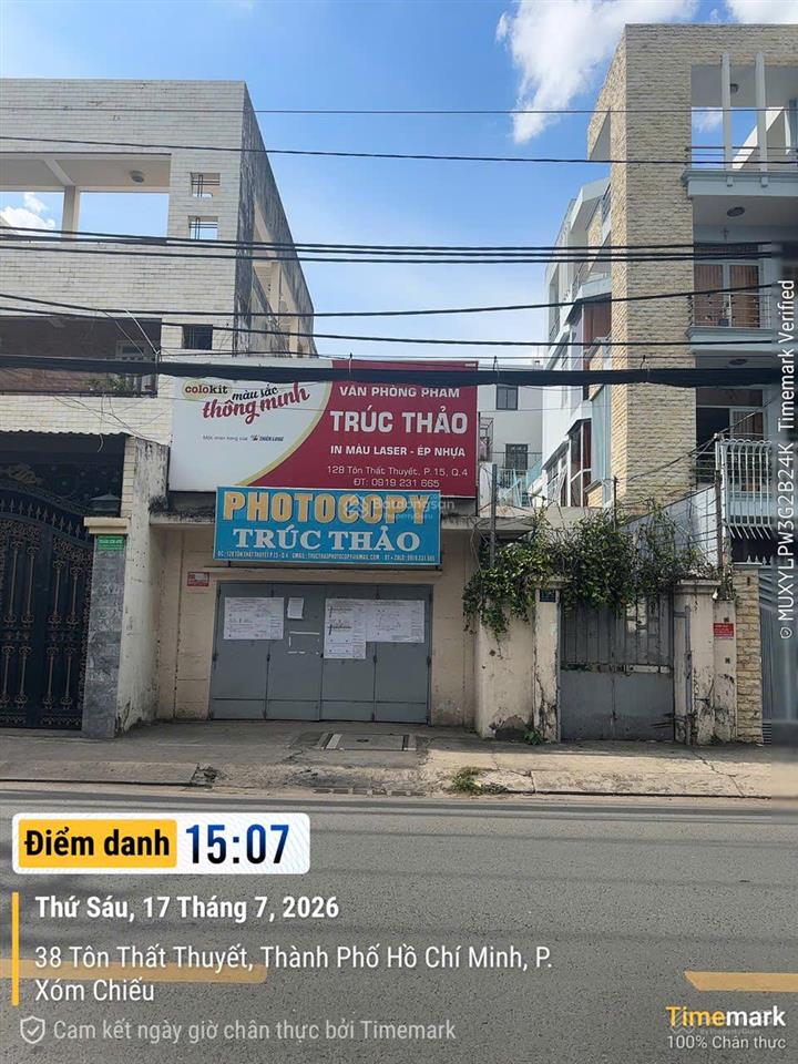 Cho thuê nhà cấp 4, mặt phố đường tôn thất thuyết, p. xóm chiếu, tp. hcm
